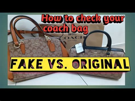 how to know if coach bag is original|identifying authentic coach handbags.